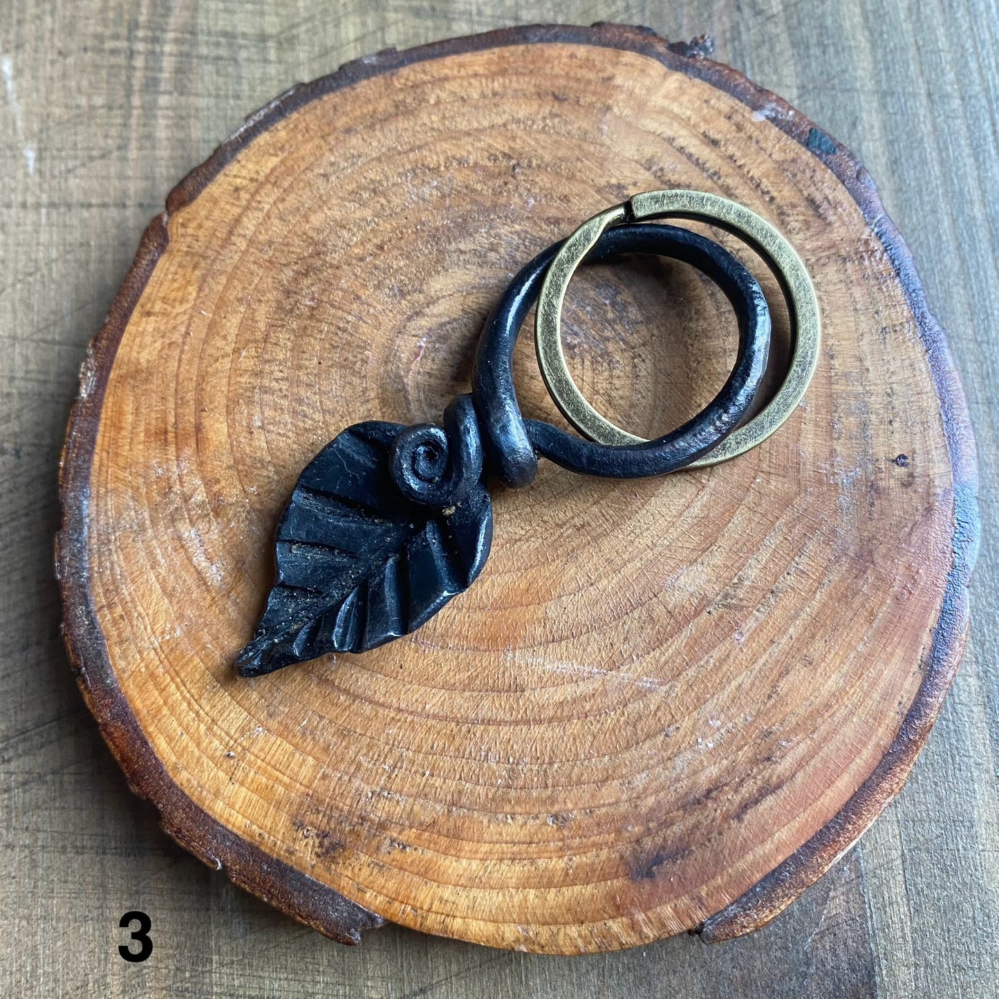 Iron Leaf Keyring