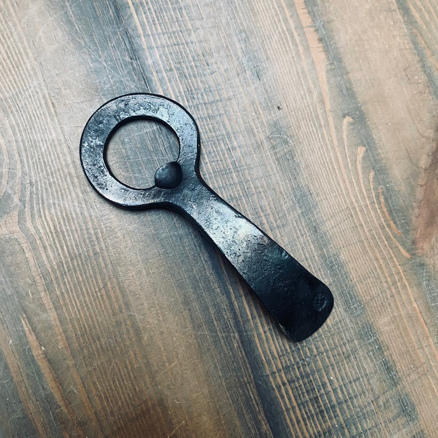 "Yew" - Hand Forged Iron Bottle Opener