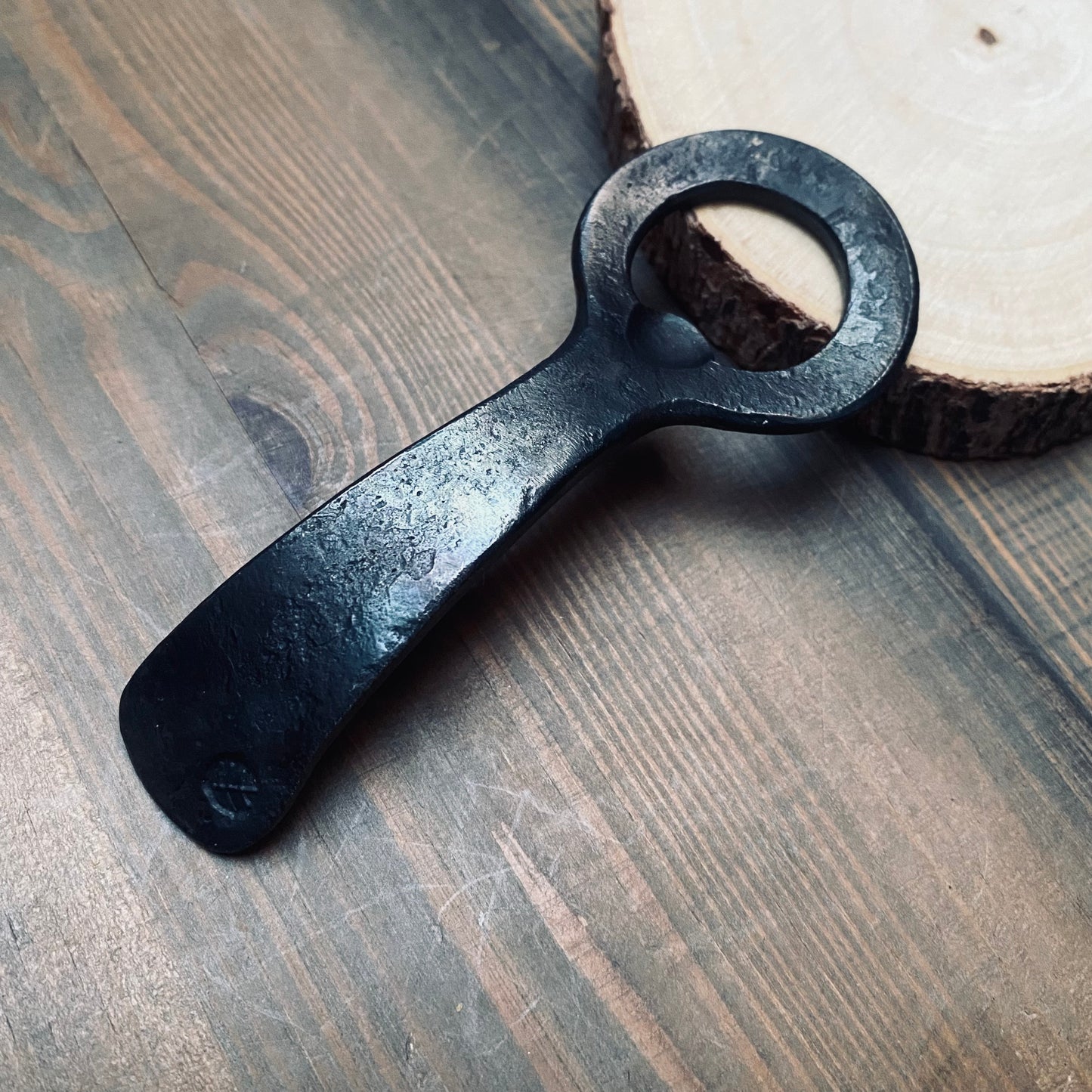 "Yew" - Hand Forged Iron Bottle Opener
