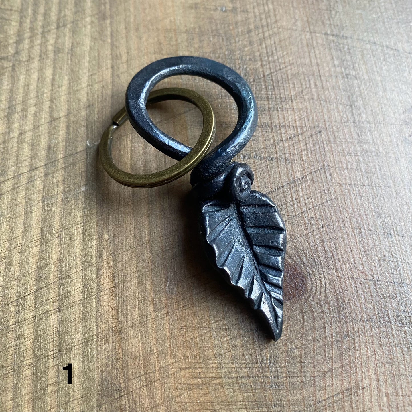 Iron Leaf Keyring