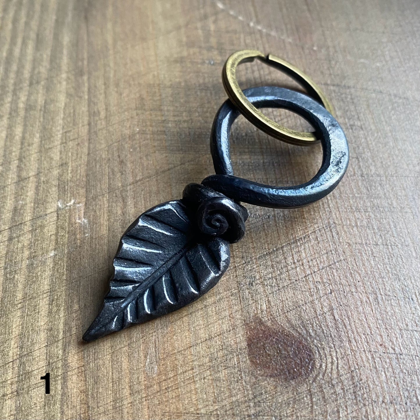Iron Leaf Keyring