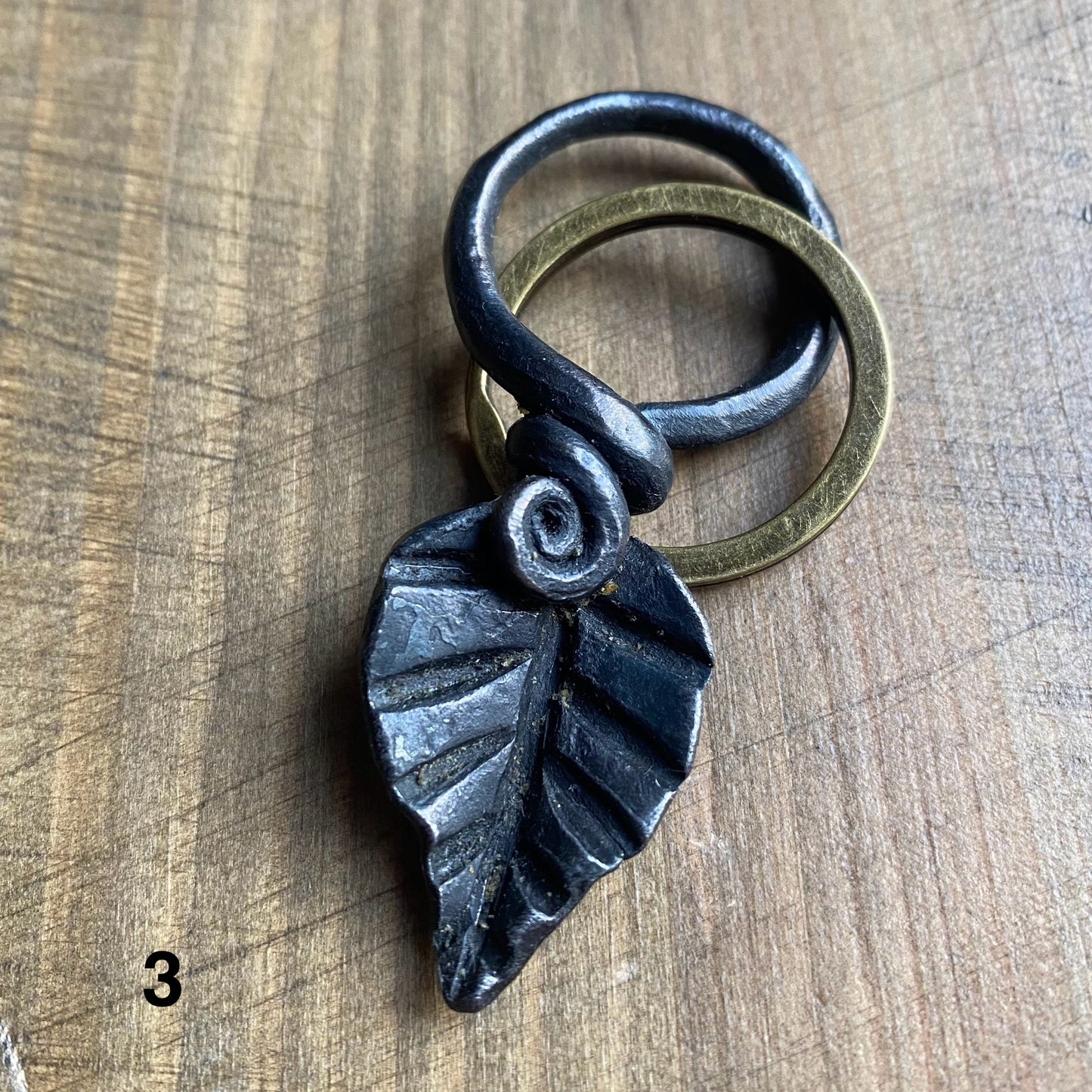 Iron Leaf Keyring