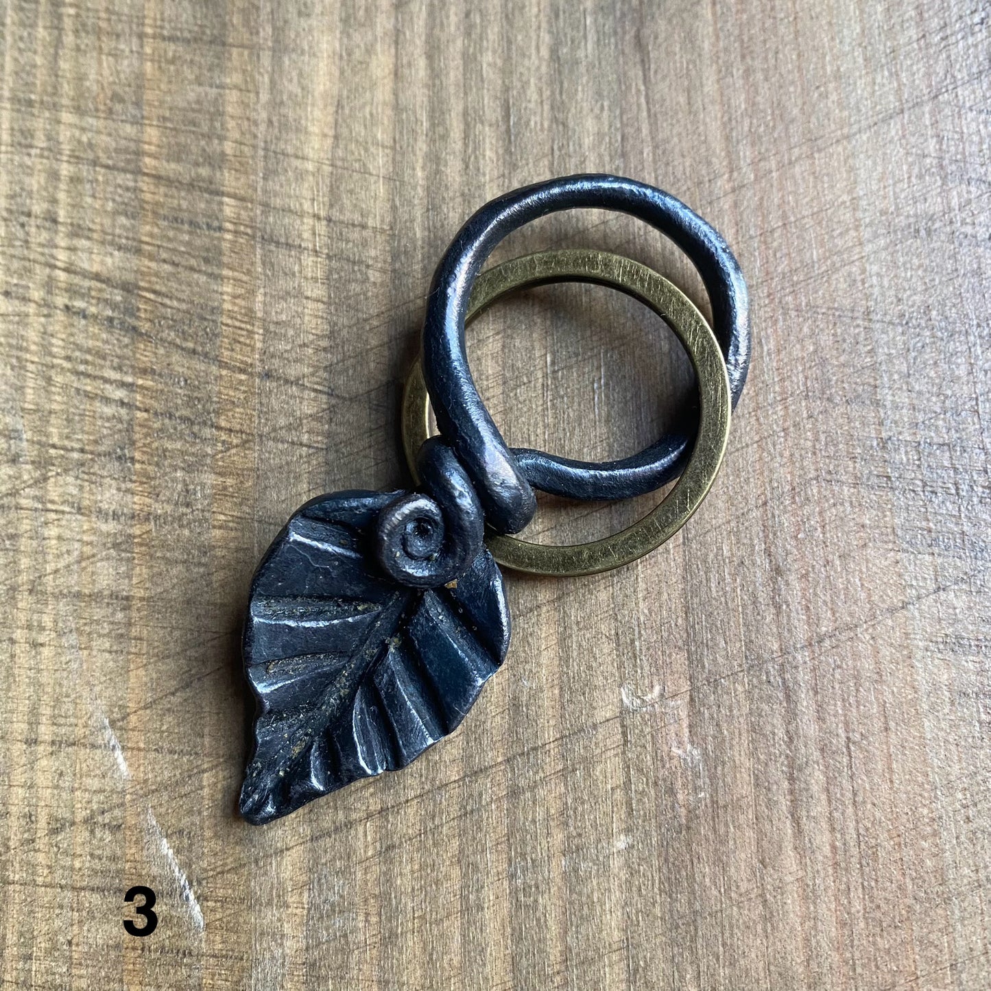 Iron Leaf Keyring