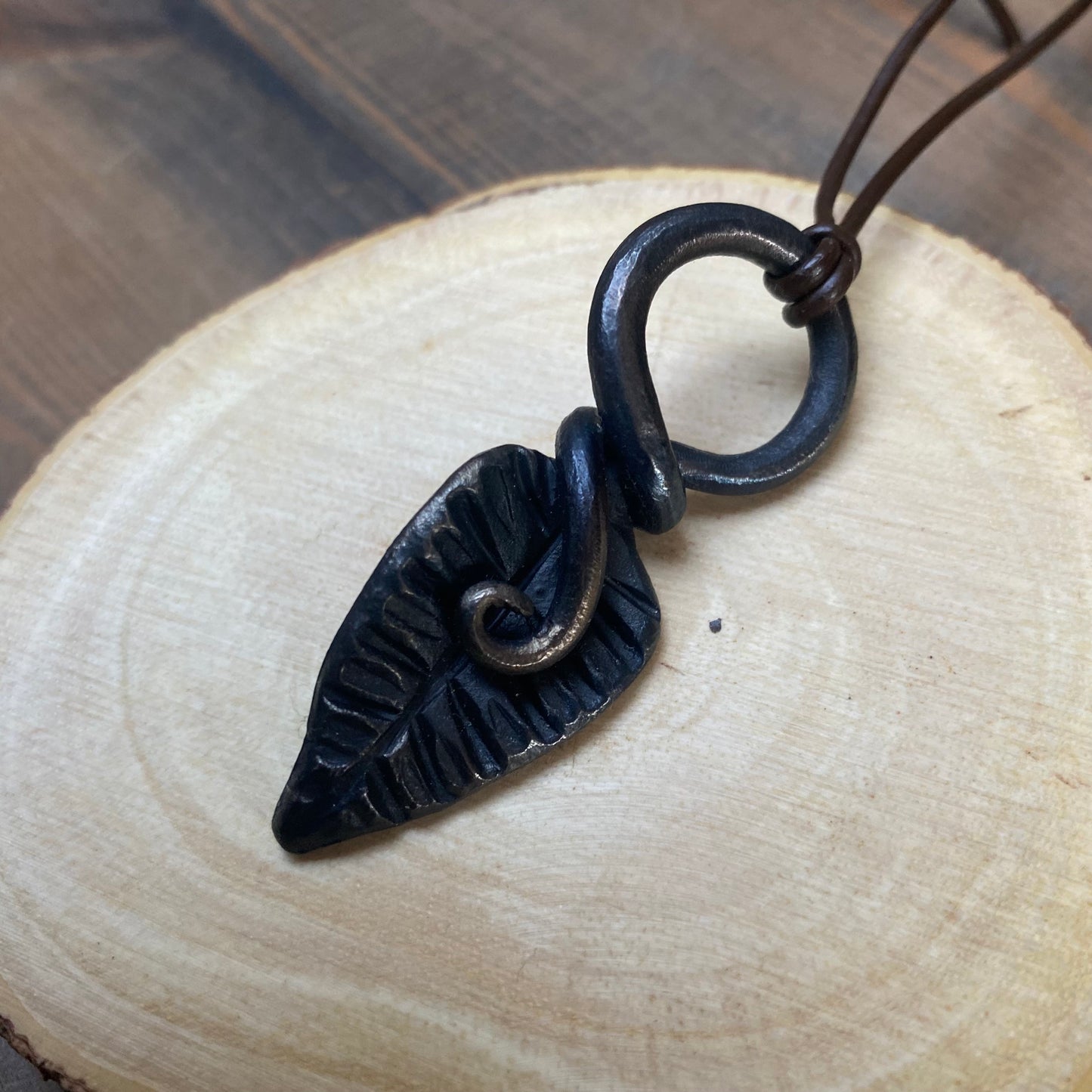 Iron Leaf Necklace