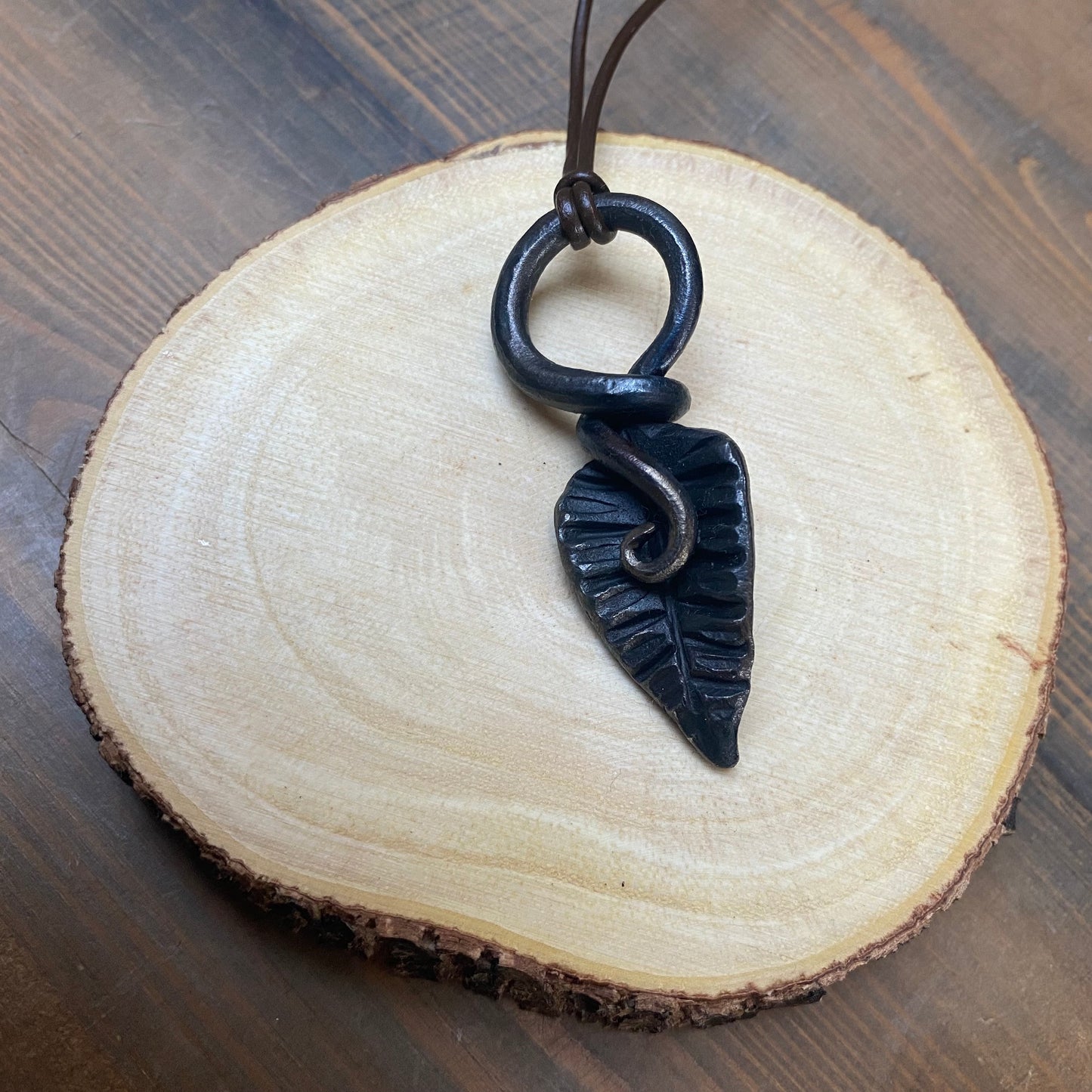 Iron Leaf Necklace