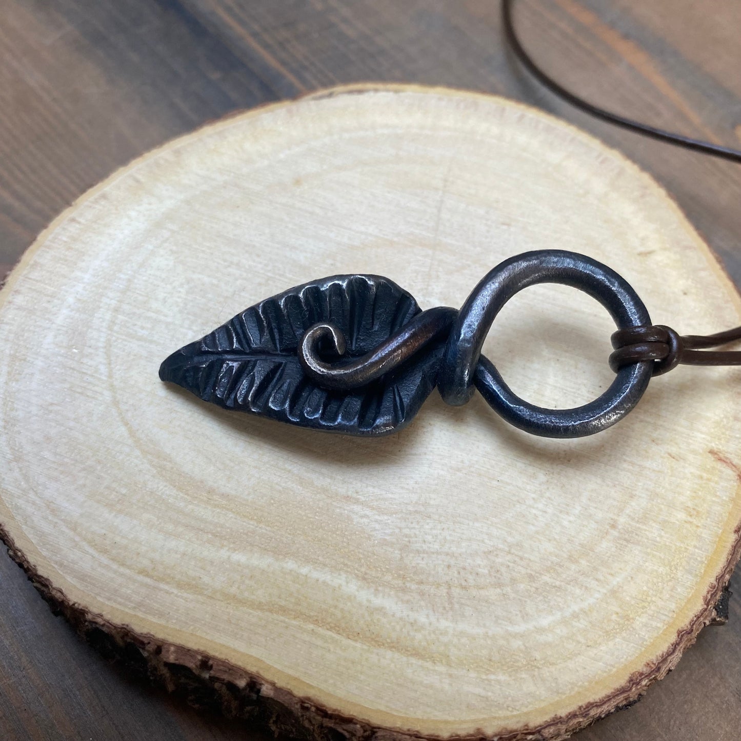 Iron Leaf Necklace
