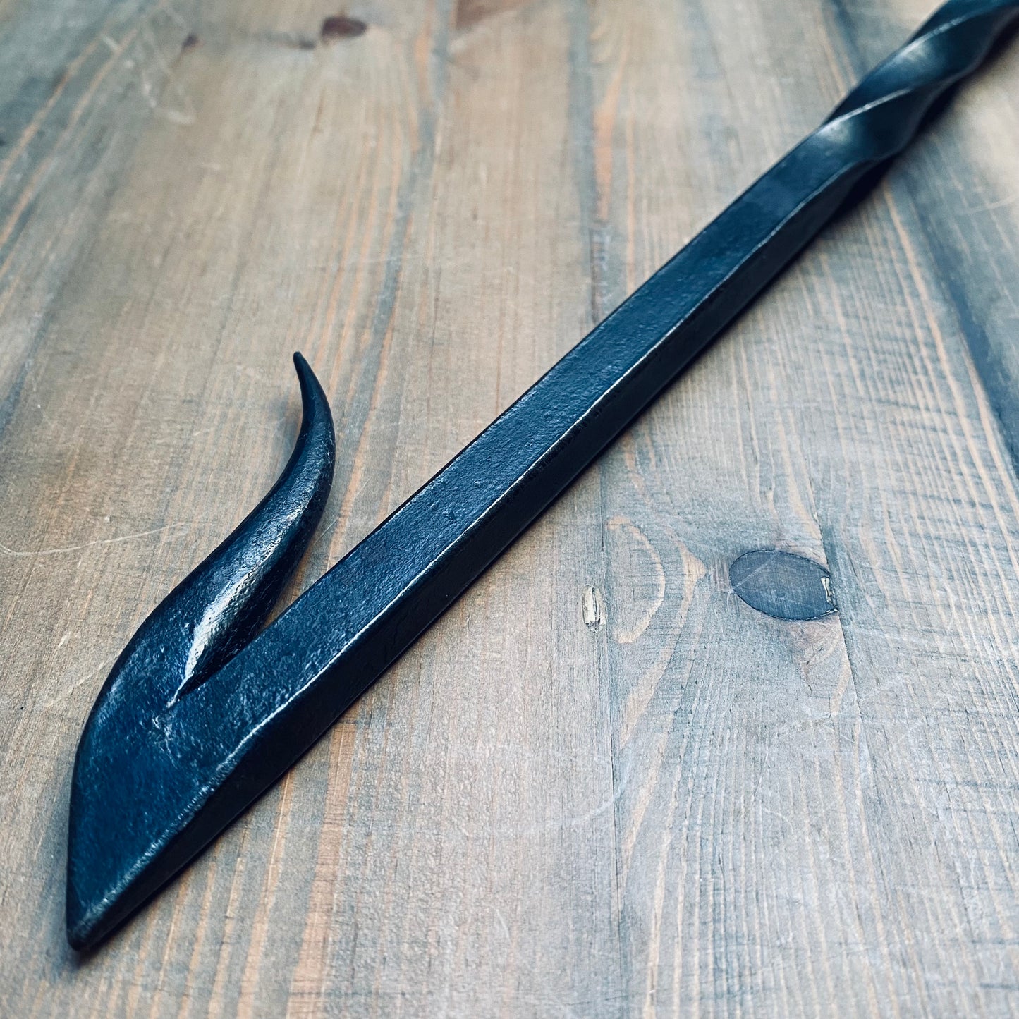 Iron Ram's Head Fire Poker